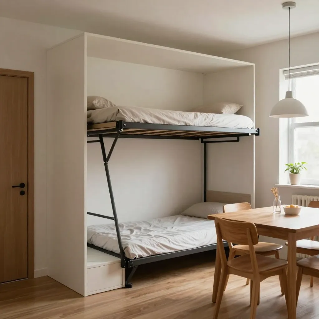 Closed storage cabinets in compact space